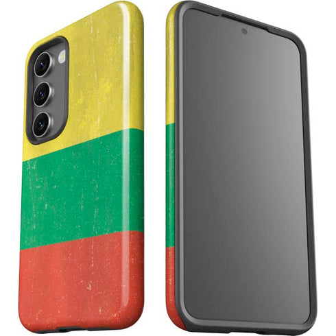 Lithuania Flag Distressed Galaxy S23 Pro Case